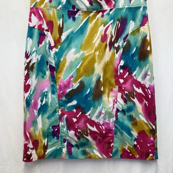 Adrianna Papell Cap Sleeve Square Neck Sheath Dress Women Size 16 Multicolor - Picture 7 of 15